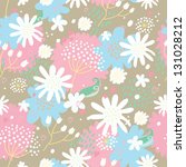 floral seamless pattern... | Shutterstock .eps vector #131028212