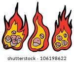 cartoon meteorites | Shutterstock . vector #106198622