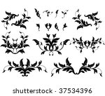 useful floral design elements... | Shutterstock .eps vector #37534396