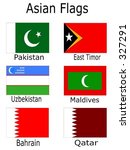 asian flags   pakistan  east... | Shutterstock .eps vector #327291