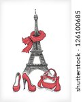 Fashion Illustration. Eiffel...
