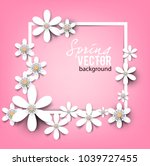 beautiful background with white ... | Shutterstock .eps vector #1039727455