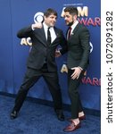 Small photo of LAS VEGAS-APR 15: Singers Rhett Akins (L) and Thomas Rhett attend the 53rd Annual Academy of Country Music Awards on April 15, 2018 at the MGM Grand Arena in Las Vegas, Nevada.