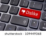 a dislike message on enter... | Shutterstock . vector #109449368