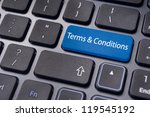 message on keyboard enter key ... | Shutterstock . vector #119545192
