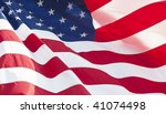 photo of american flag waving... | Shutterstock . vector #41074498