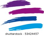 strokes of a paint brush.... | Shutterstock .eps vector #53424457