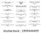 vector set of calligraphic... | Shutterstock .eps vector #1909444495