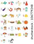 kids alphabet | Shutterstock .eps vector #106779248