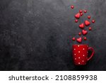 Coffee cup and heart shaped...
