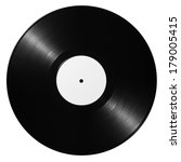 Black Vinyl Record Isolated On...