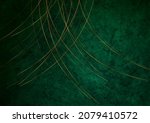 golden minimal wavy lines on... | Shutterstock .eps vector #2079410572