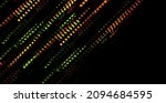 abstract green orange tech... | Shutterstock .eps vector #2094684595