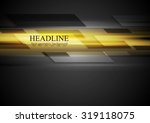 tech dark background with... | Shutterstock .eps vector #319118075