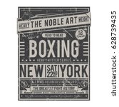 Boxing Poster Typography  Tee...