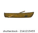 Broken Wooden Boat Color Sketch ...