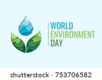 world environment day   vector... | Shutterstock .eps vector #753706582