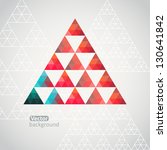 triangle pattern background ... | Shutterstock .eps vector #130641842