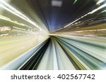 Subway Tunnel With Motion Blur...