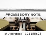 Small photo of Promissory note