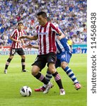 Small photo of BARCELONA, SPAIN - SEPTEMBER 16: Isma Lopez of Bilbao in action during the Spanish League match between Espanyol and Athletic Club Bilbao, final score 3-3, on September 16, 2012, in Barcelona, Spain.