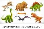 dinosaurs cartoon character.... | Shutterstock .eps vector #1392512192