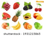 sweet fruits. grapes ... | Shutterstock .eps vector #1931215865