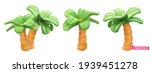 palm trees cartoon. 3d vector... | Shutterstock .eps vector #1939451278