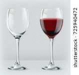 Transparency Wine Glass. Empty...