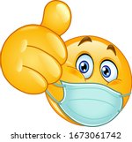 emoji emoticon with medical... | Shutterstock .eps vector #1673061742