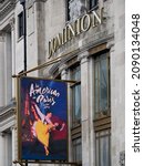 Small photo of LONDON, UK - AUGUST 12, 2017: Advertising banner advertising An American In Paris show running at the Dominion Theatre
