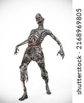 Zombie Is Dancing On White...