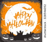 halloween vector illustration... | Shutterstock .eps vector #328546052