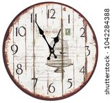Vintage Wall Clock Isolated On...