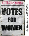 Old Votes For Women Poster
