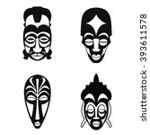 Set Of African Ethnic Tribal...