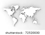 world map  3d render | Shutterstock . vector #72520030