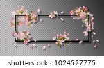 abstract frame with spring... | Shutterstock .eps vector #1024527775