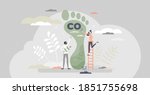 carbon footprint as co2... | Shutterstock .eps vector #1851755698
