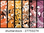 set of decorative floral panels | Shutterstock .eps vector #27753274