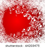  decorative winter grunge... | Shutterstock .eps vector #64203475