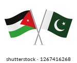 jordan and pakistan crossed... | Shutterstock .eps vector #1267416268