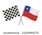 checkered  racing  and chile... | Shutterstock .eps vector #2155490275