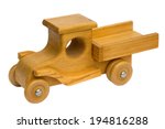 Old Retro Homemade Wooden Toy...