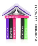 languages school made of books | Shutterstock . vector #113707765