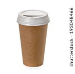 Image of Closed brown takeaway coffee cup | Freebie.Photography