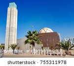 Small photo of ORAN, ALGERIA - OCT 28, 2017: One of new mosque's of Oran, Hai Falawsen Mosque was inaugurated in Oran, Algeria in 2017. Mosque has become an inescapable reference with its particular architectural st