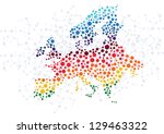 europe abstract background with ... | Shutterstock .eps vector #129463322