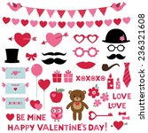 valentine's day vector set  ... | Shutterstock .eps vector #236321608