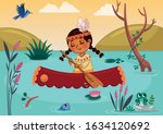 lllustration of a native... | Shutterstock .eps vector #1634120692